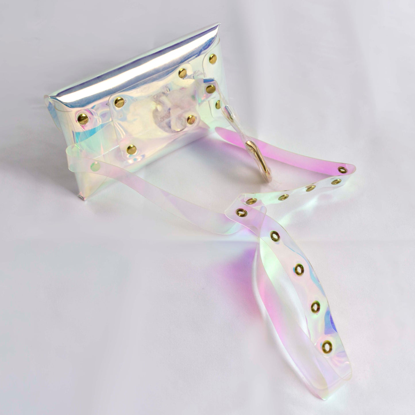 Delta Zeta Holographic Belted Fanny Pack