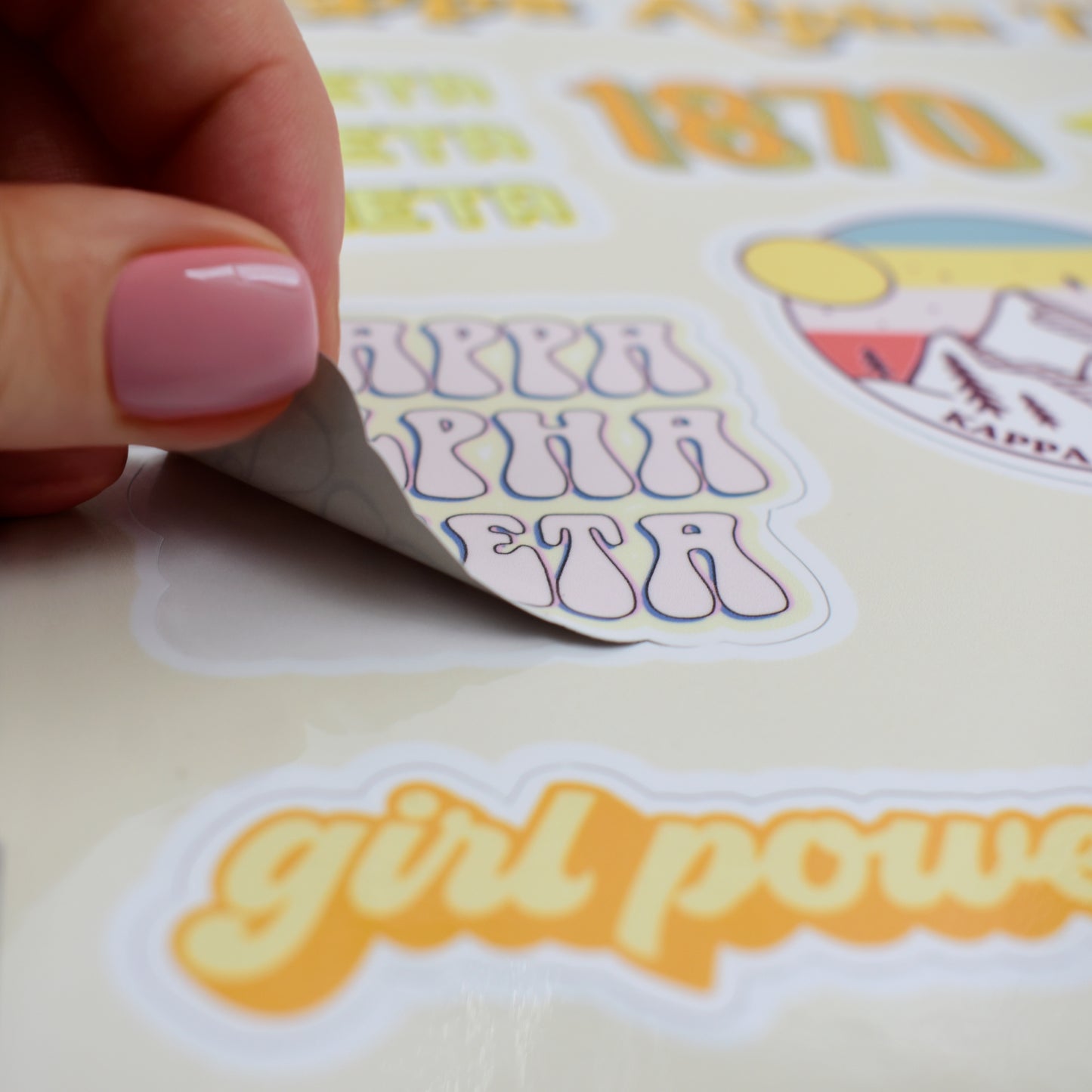 Zeta Tau Alpha Girl Power Sticker Sheet