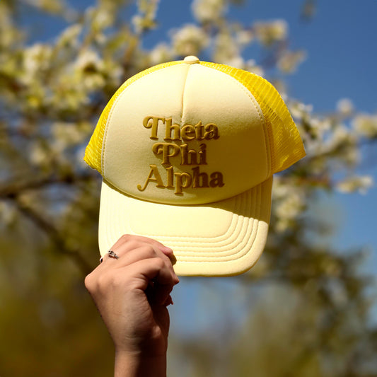 Theta Phi Alpha Baseball Cap, Mesh Trucker-Style Hat