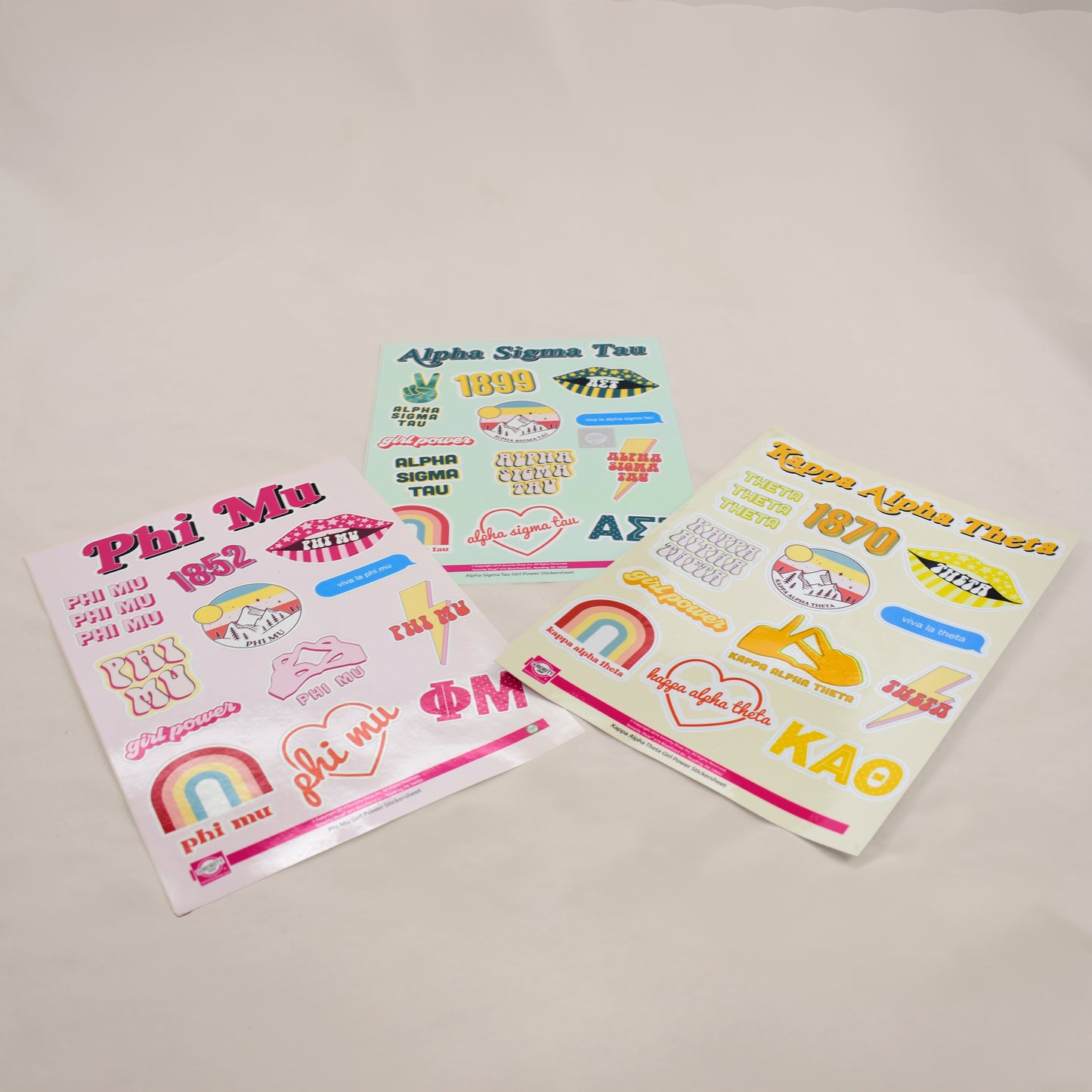 Delta Gamma Girl Power Sticker Sheet