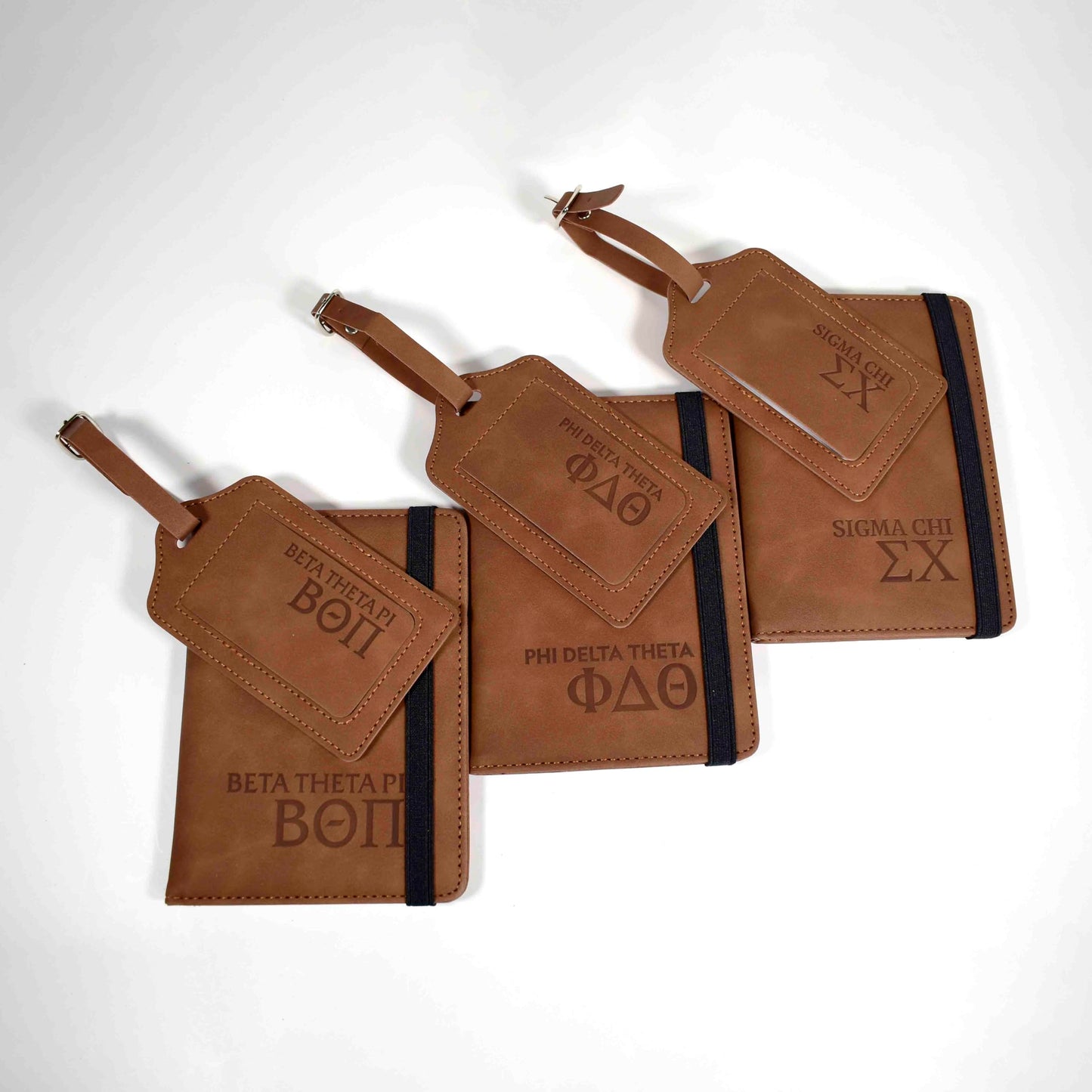 Beta Theta Pi Passport Holder & Luggage Tag Travel Gift Set