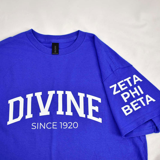Zeta Phi Beta Sorority, Incorporated T-Shirt- Divine and Sorority Name Design