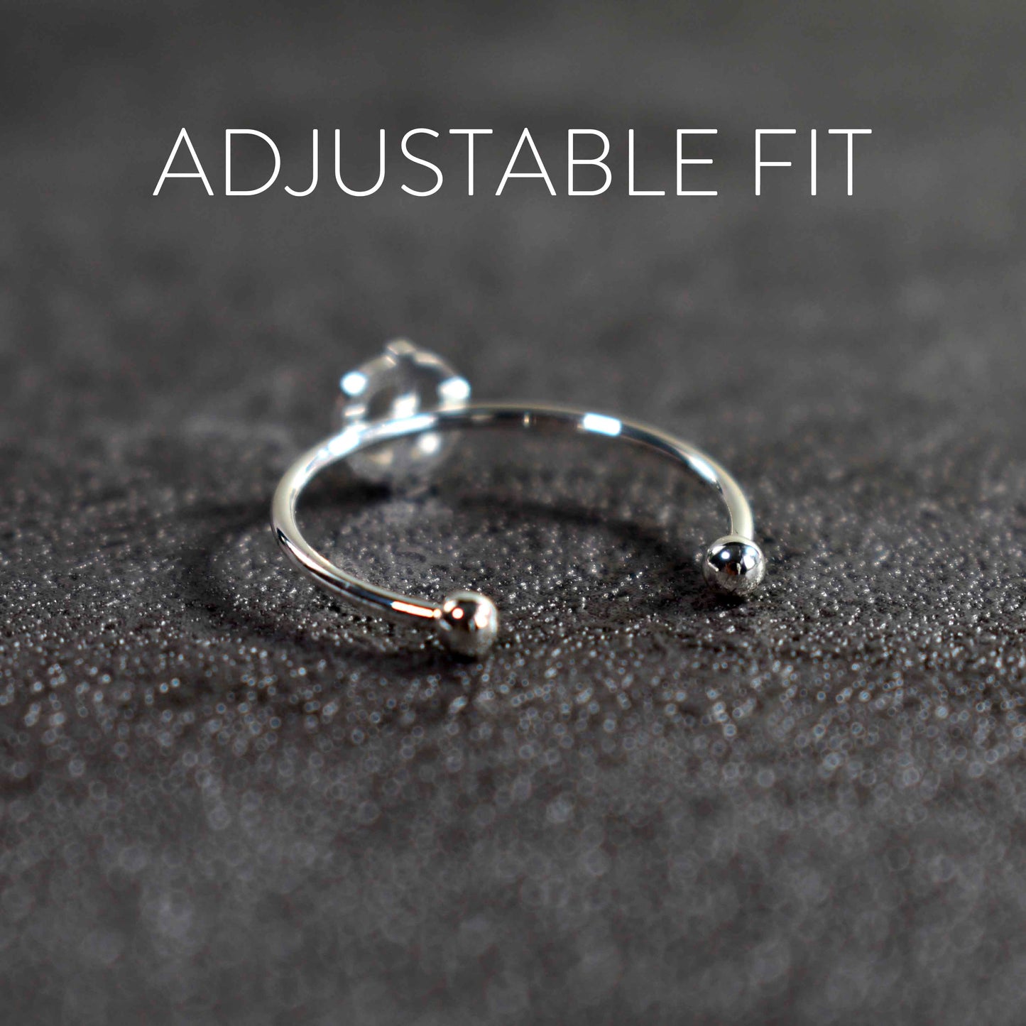 Phi Mu Silver Stacking Ring Set