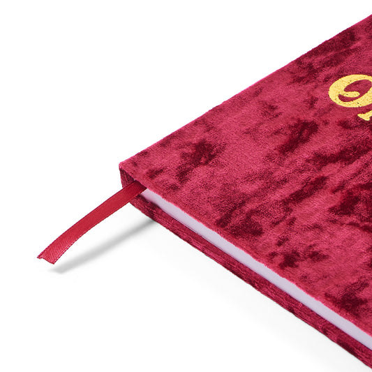 Alpha Sigma Alpha Velvet Notebook with Gold Foil Imprint