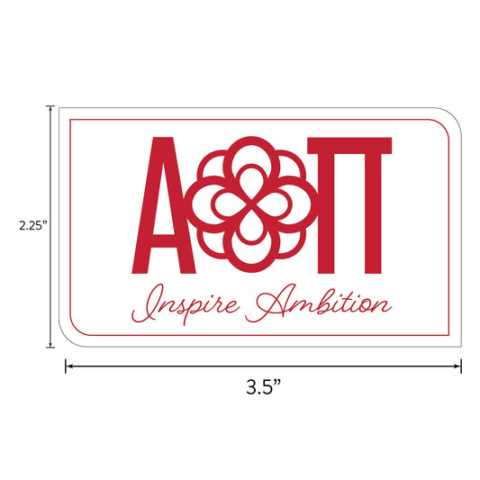 Alpha Omicron Pi Sorority Sticker Sheet- Brand Focus