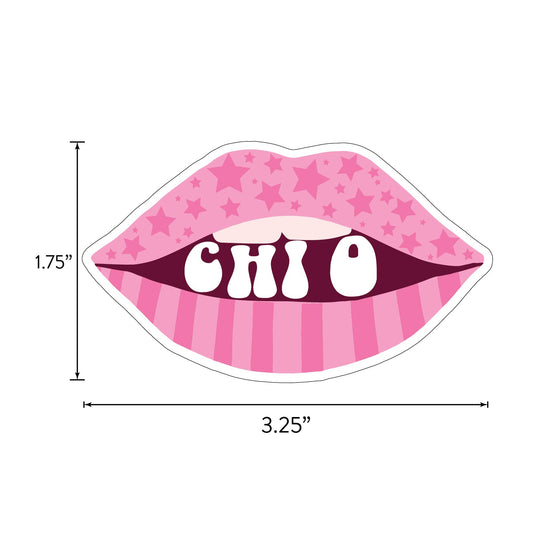 Chi Omega Girl Power Sticker Sheet
