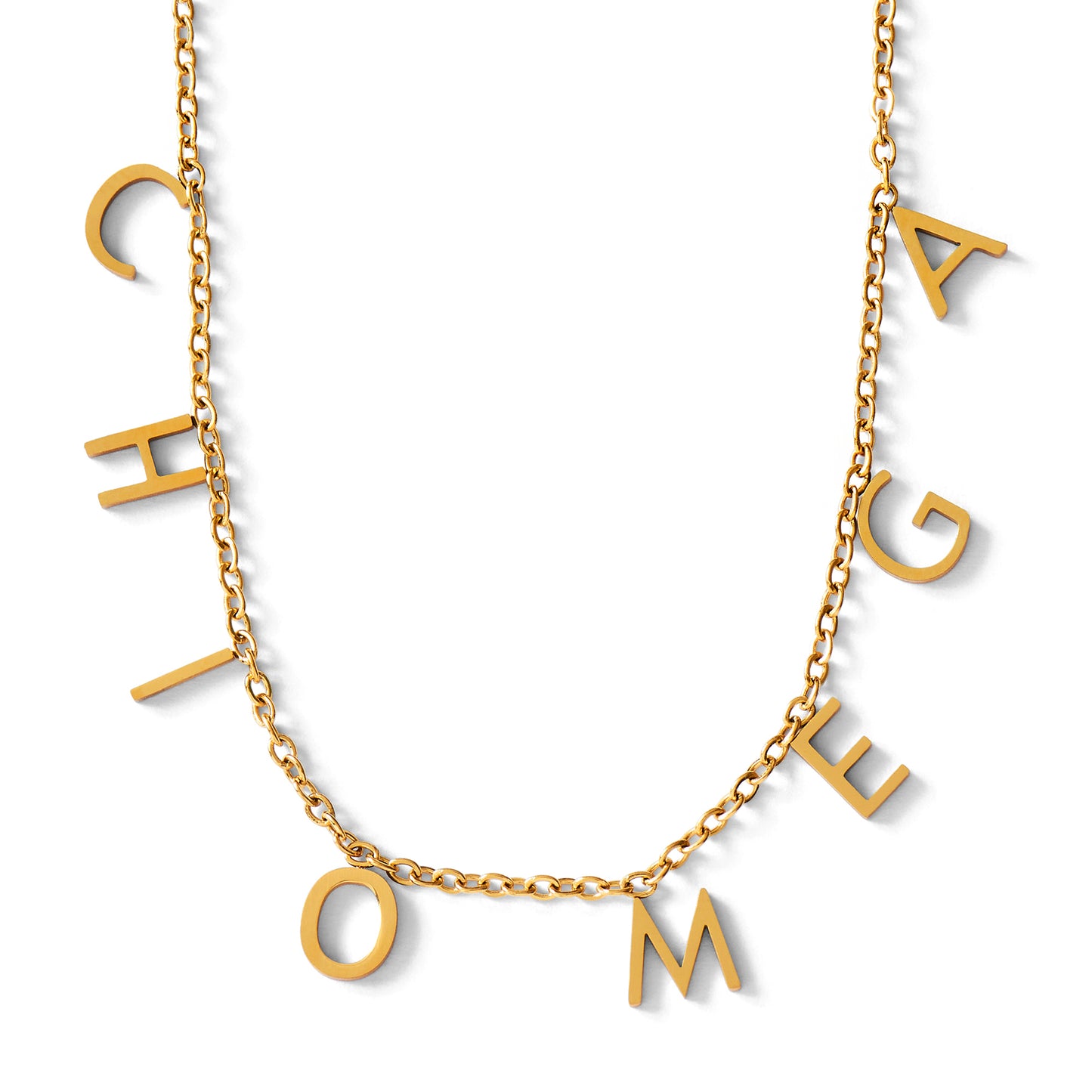 Chi Omega Name Necklace