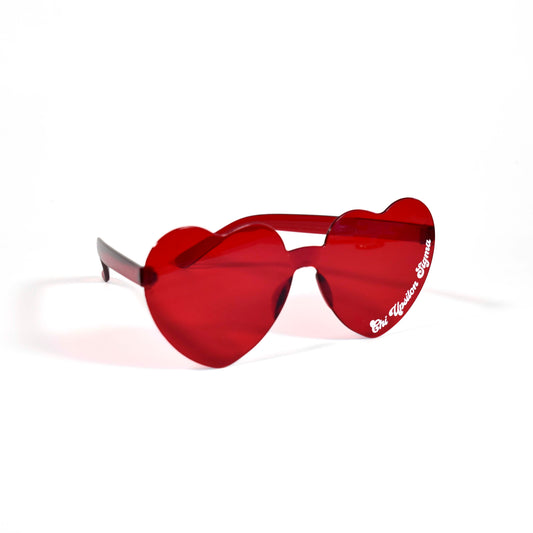 Chi Upsilon Sigma Sunglasses - Heart Shaped