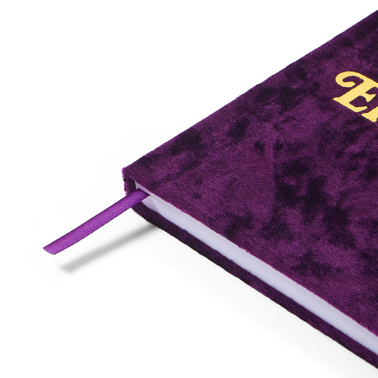 Sigma Kappa Velvet Notebook with Gold Foil Imprint