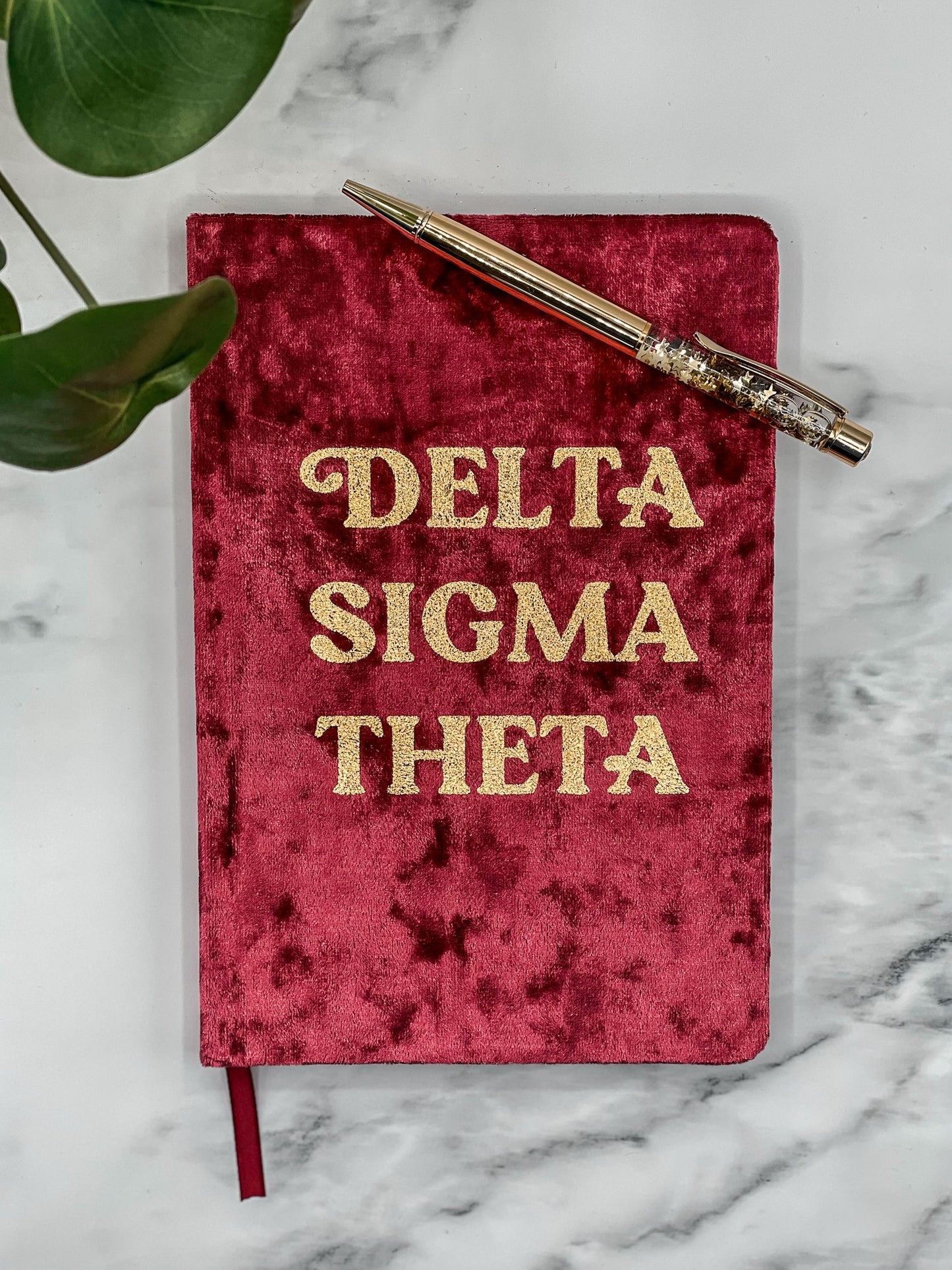 Delta Sigma Theta Notebook with Gold Foil Imprint