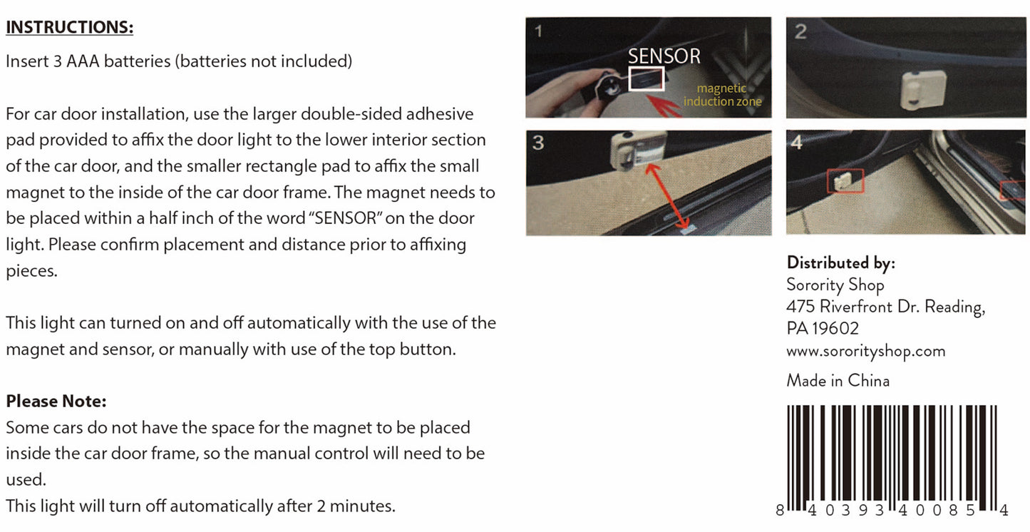 Lambda Chi Alpha Fraternity Car Door LED Projector Lights-2 pk