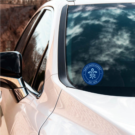 Kappa Kappa Gamma Sorority Car Decal Sticker- Full Color Circle Logo
