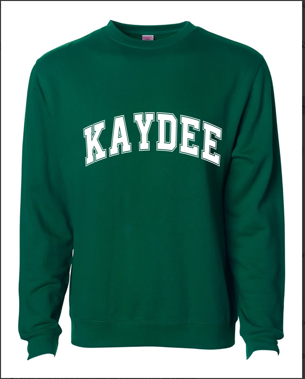 Kappa Delta Sweatshirt- Crewneck Varsity Letters Design