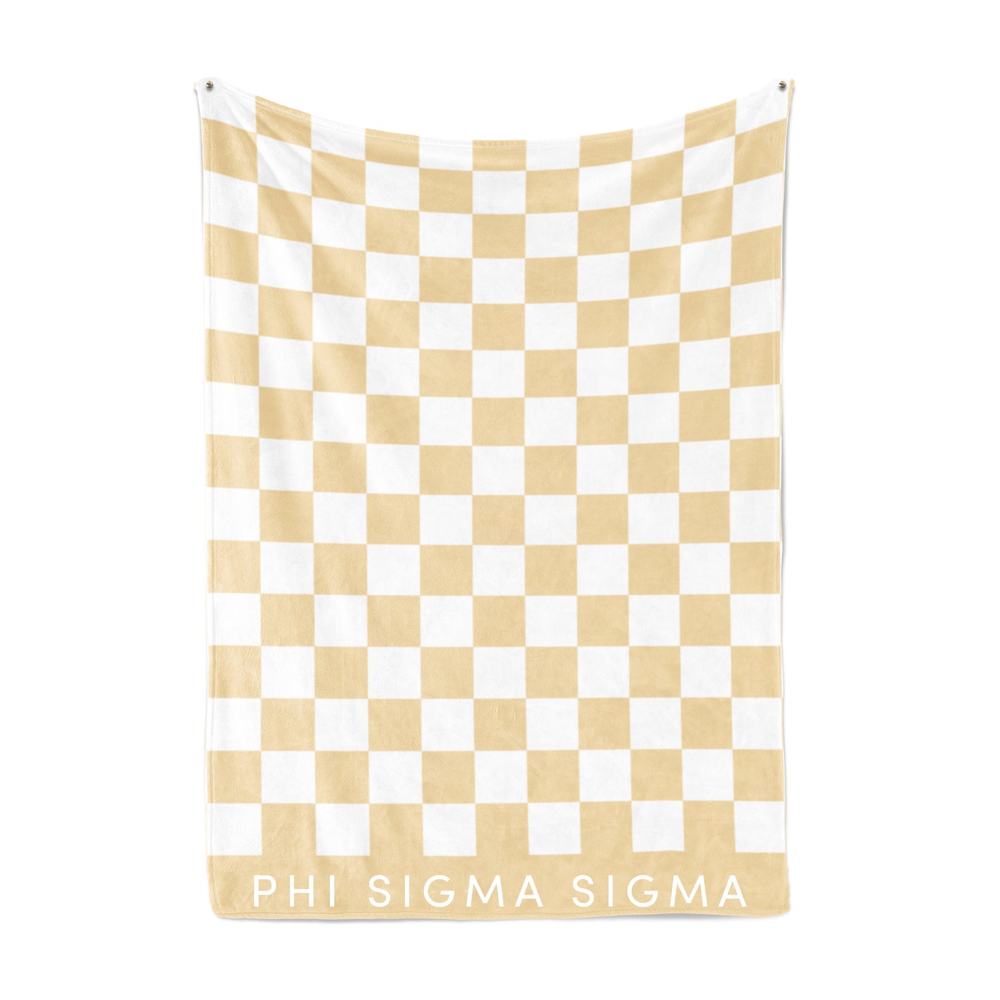 Phi Sigma Sigma Blanket - Thick Checkered Sherpa Blanket