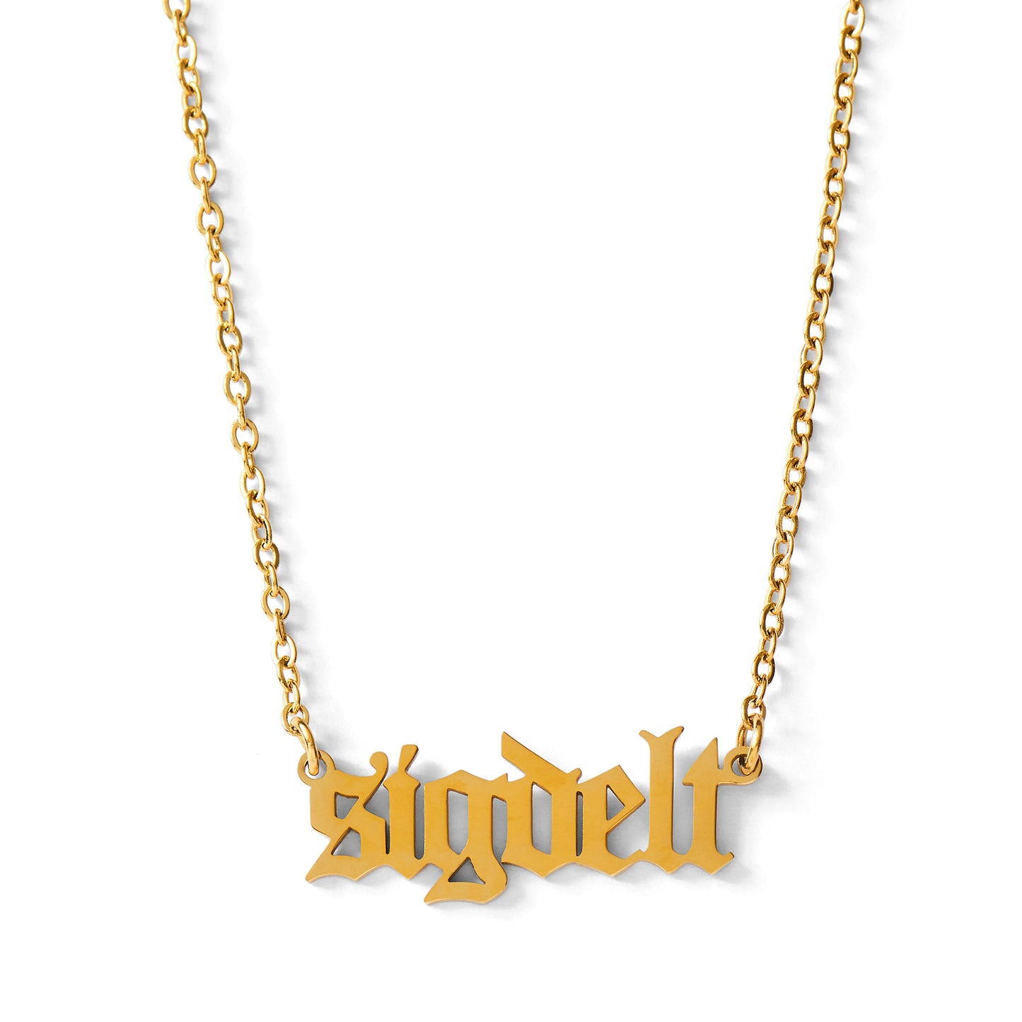 Sigma Delta Tau Old English Style Sorority Necklace