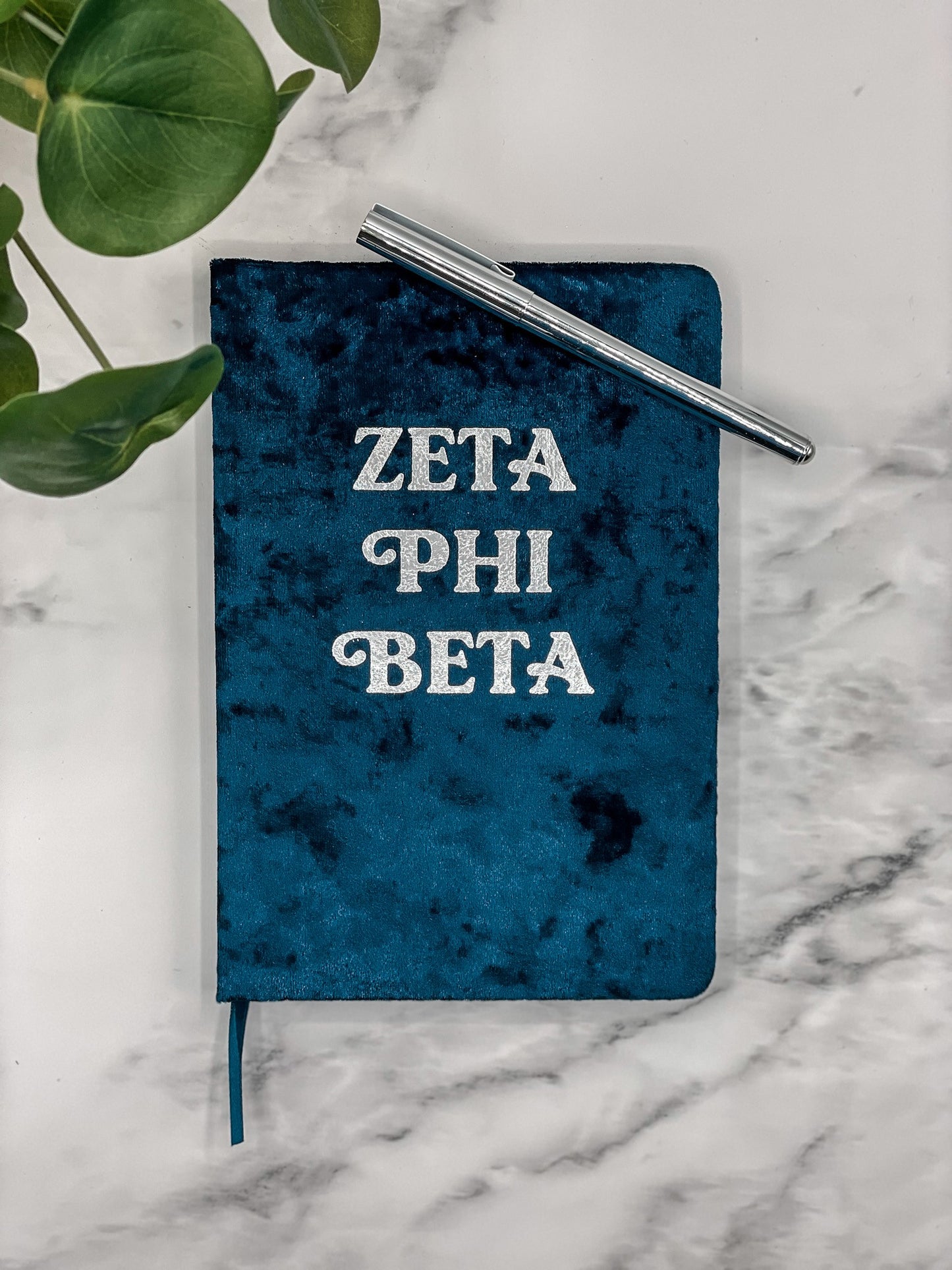 Zeta Phi Beta Notebook with Gold Foil Imprint