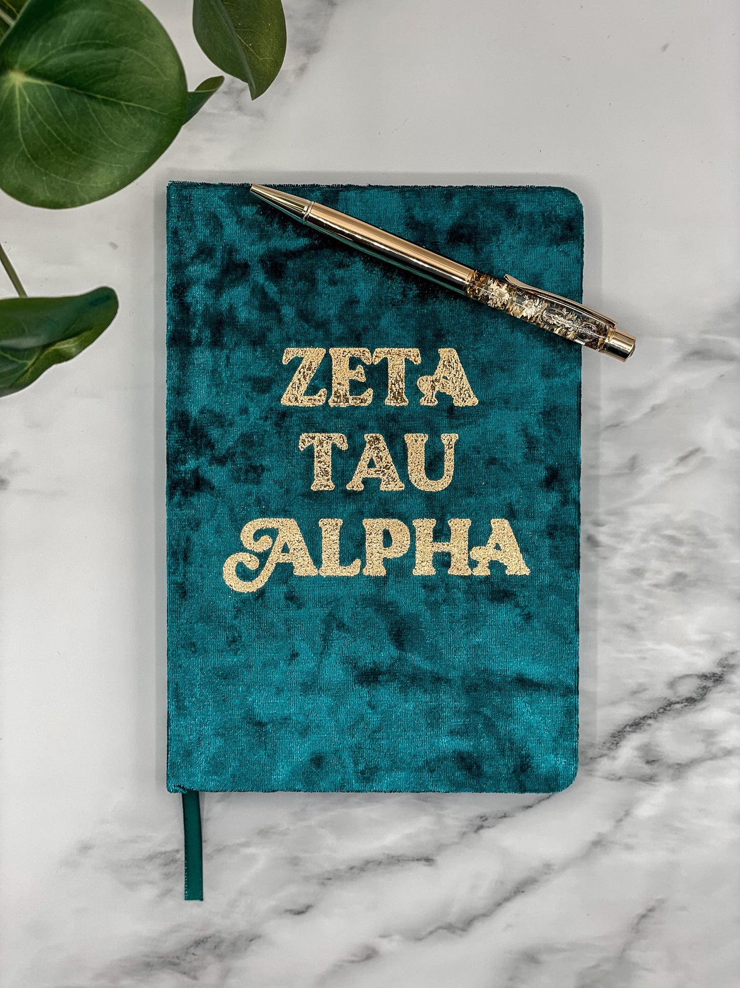 Zeta Tau Alpha Notebook with Gold Foil Imprint