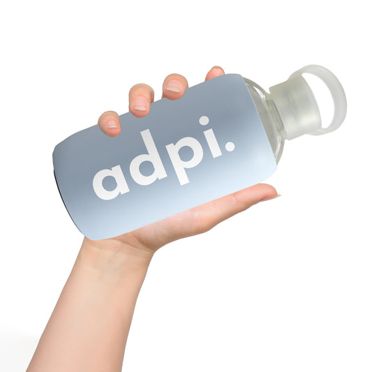 Zeta Tau Alpha Glass Water Bottle with Silicone Sleeve
