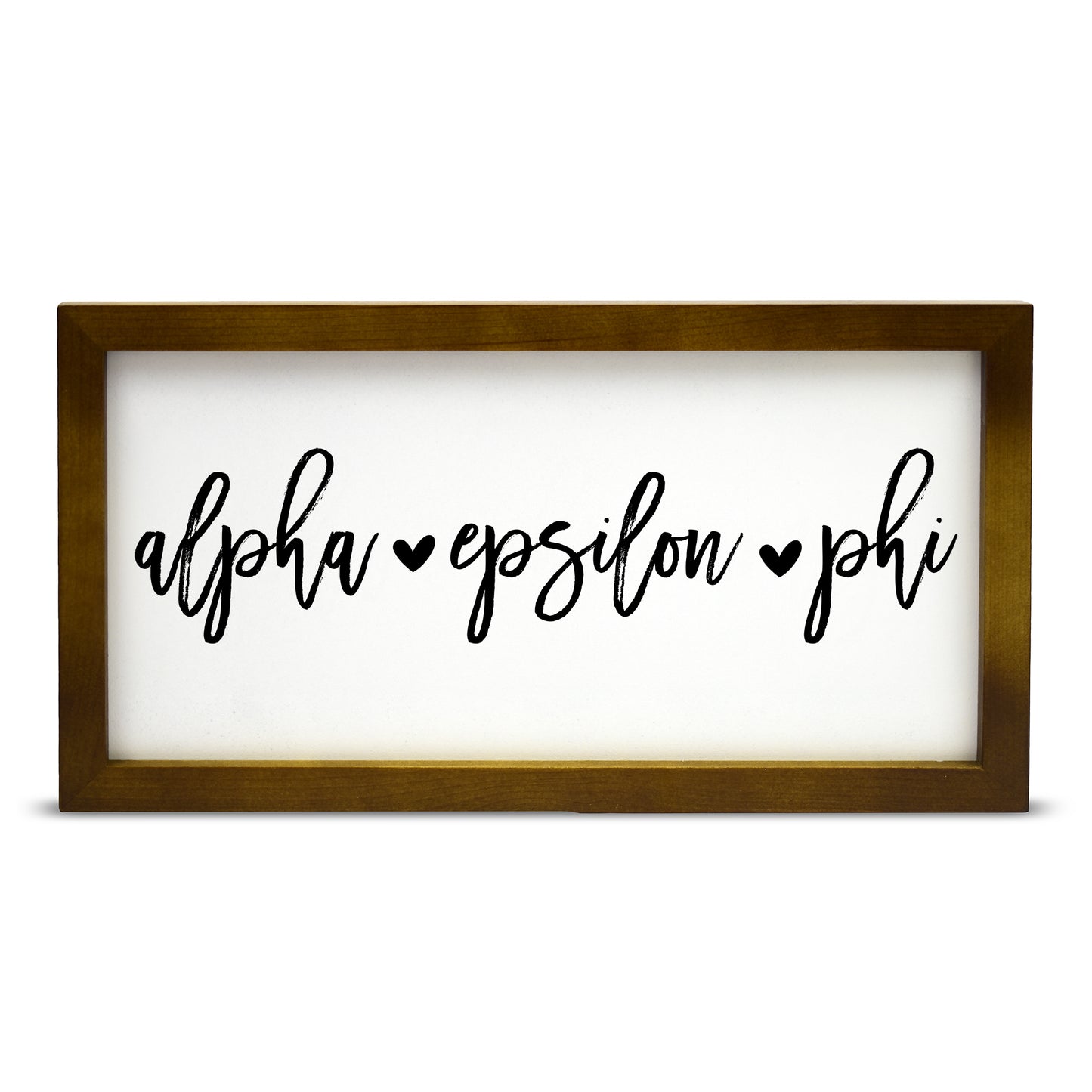 Alpha Epsilon Phi Script Wooden Sign