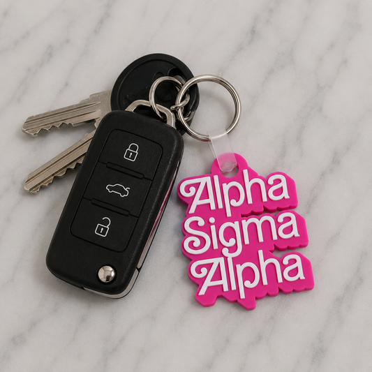 Alpha Sigma Alpha Retro Dolly Keychain