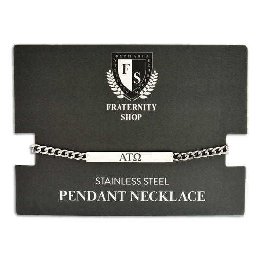 Alpha Tau Omega Fraternity Necklace- Greek Letters Pendant