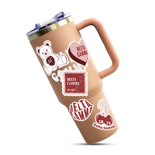 Delta Gamma Sticker Sheet- Teddy Bears and Sisterhood Love Theme