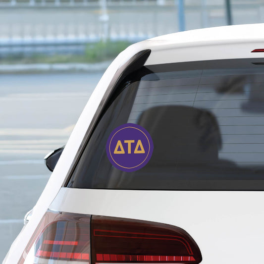 Delta Tau Delta Fraternity Car Decal Sticker- Full Color Circle Logo