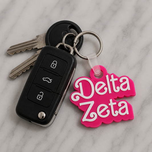 Delta Zeta Retro Dolly Keychain