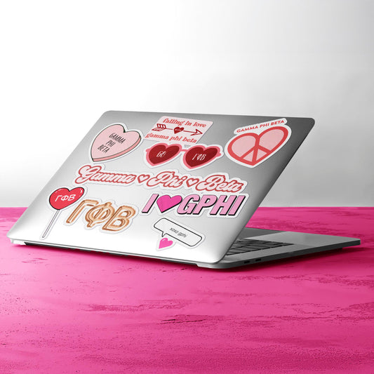 Gamma Phi Beta- Sticker Sheet- Love Theme