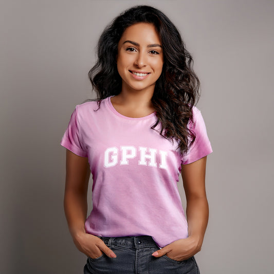 Gamma Phi Beta Sorority T-Shirt- Varsity Design