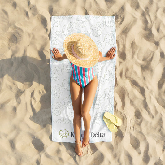 Kappa Delta Beach Towel- Lightweight Brand Design