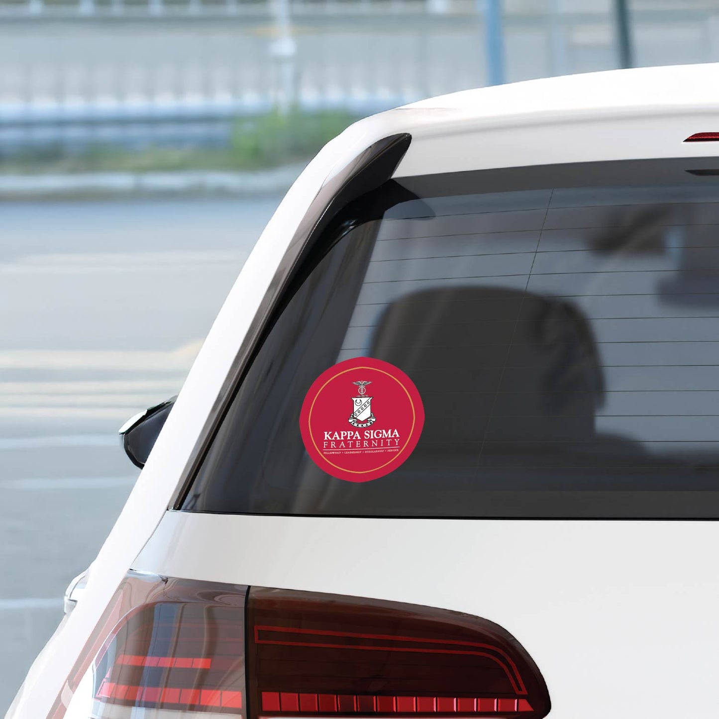 Kappa Sigma Fraternity Car Decal Sticker- Full Color Circle Logo