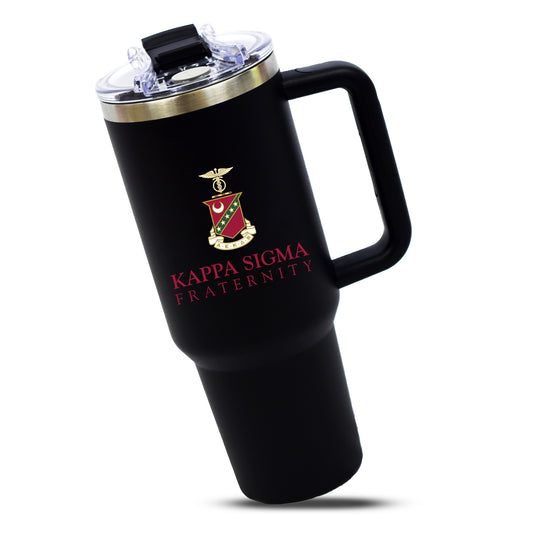 Kappa Sigma Fraternity 40oz Stainless Steel Tumbler with Handle