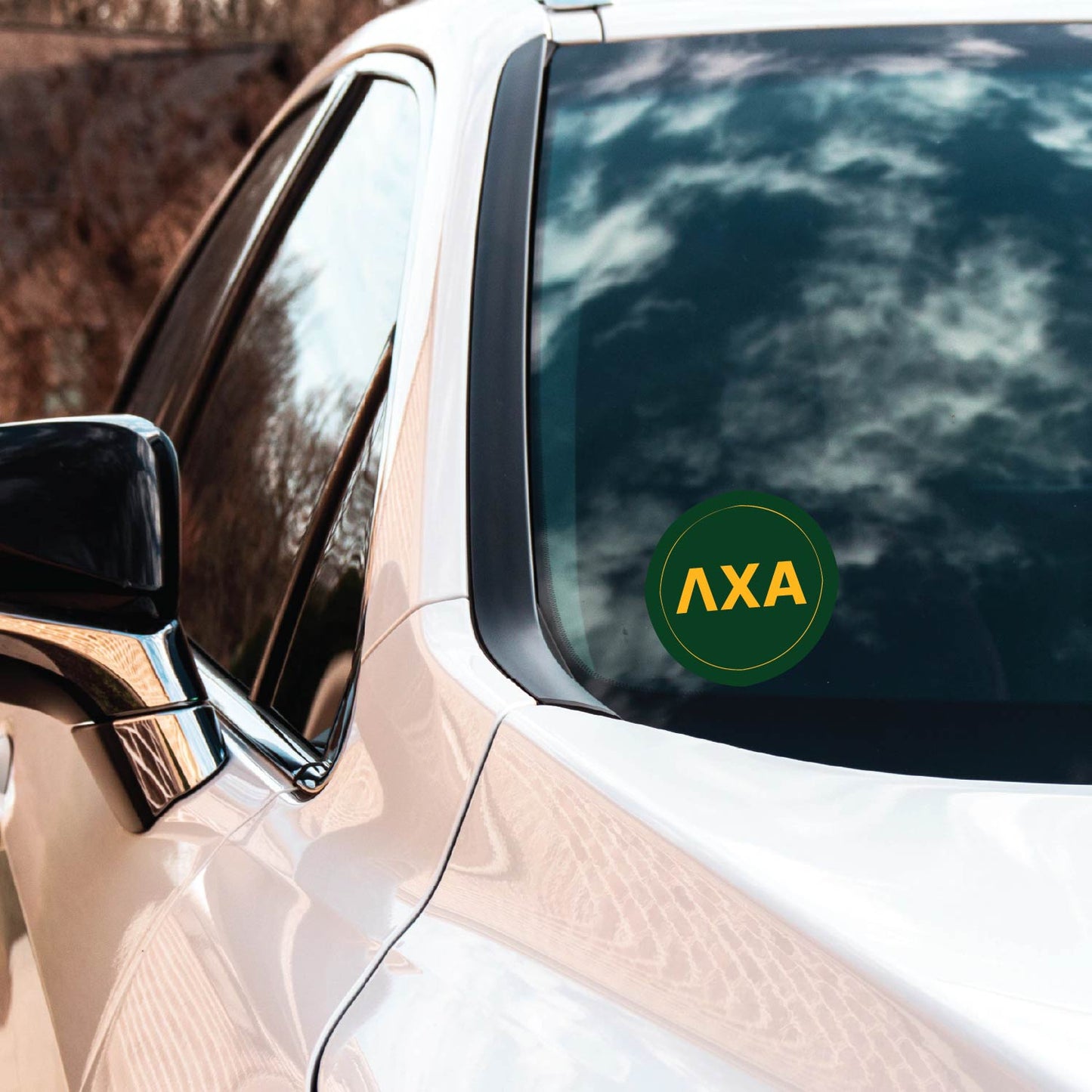 Lambda Chi Alpha Fraternity Car Decal Sticker- Full Color Circle Logo