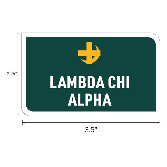 Lambda Chi Alpha Fraternity Sticker Sheet- Brand Focus