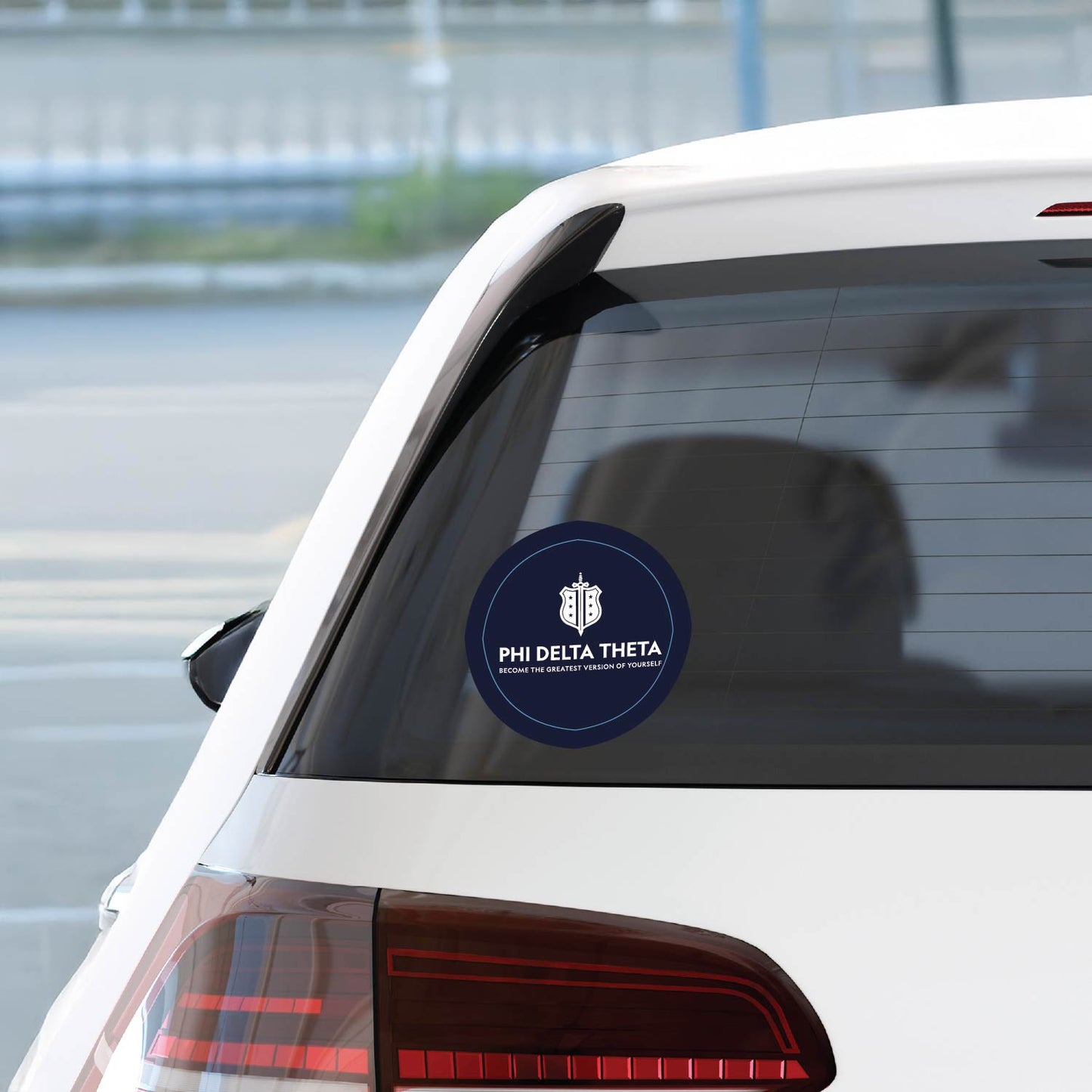 Phi Delta Theta Fraternity Car Decal Sticker- Full Color Circle Logo