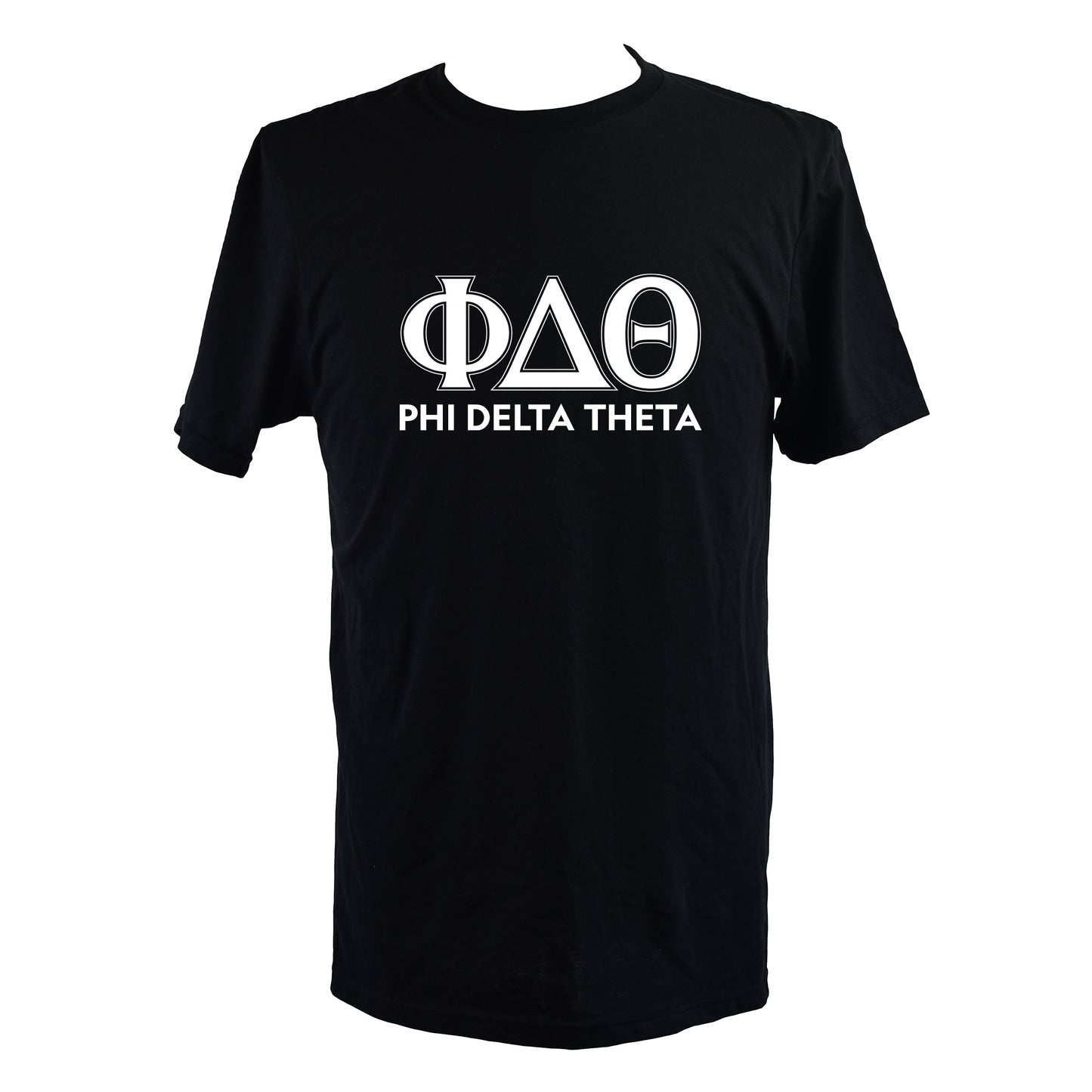 Phi Delta Theta Fraternity T-Shirt- Varsity Greek Letters Design