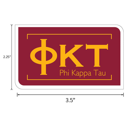 Phi Kappa Tau Fraternity Sticker Sheet- Brand Focus