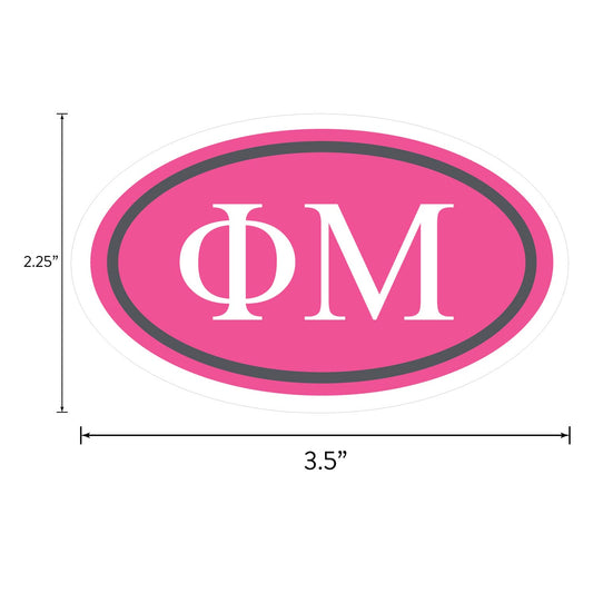 Phi Mu Sorority Sticker Sheet- Brand Focus