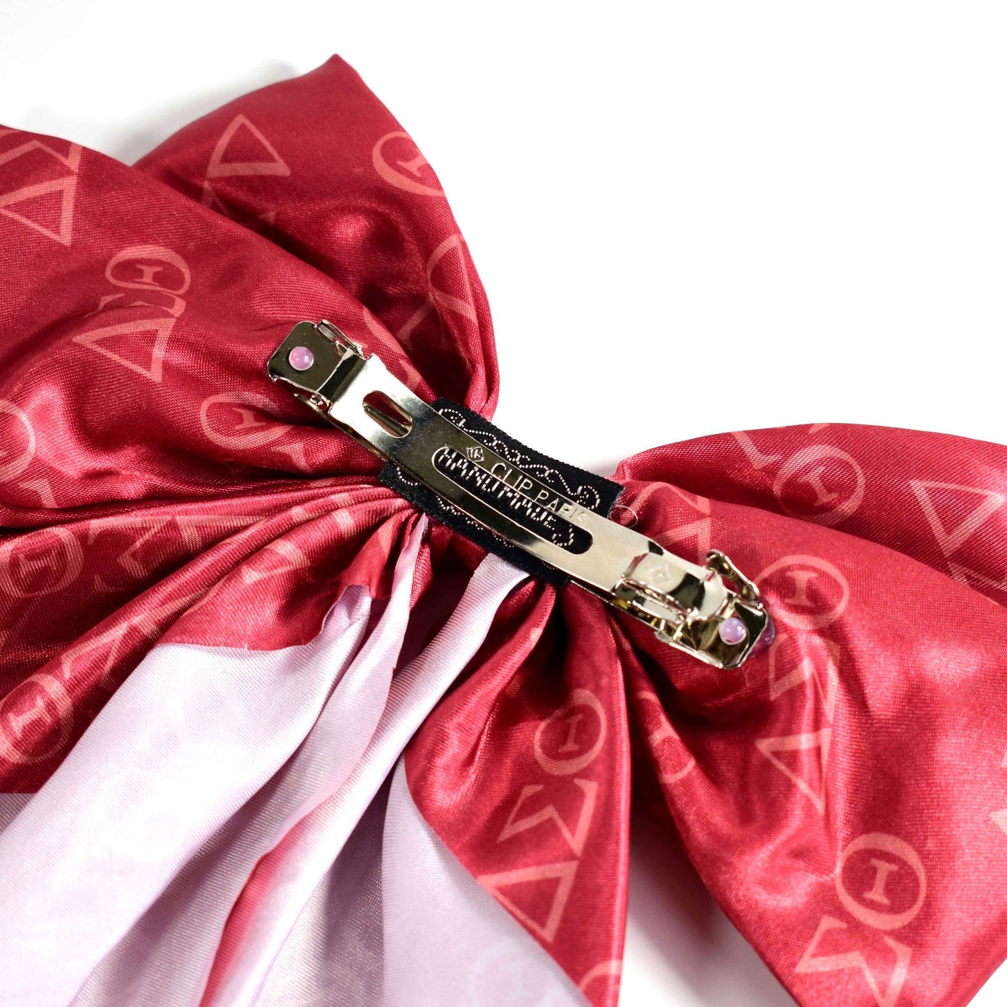 Delta Sigma Theta Greek Letters Hair Bow