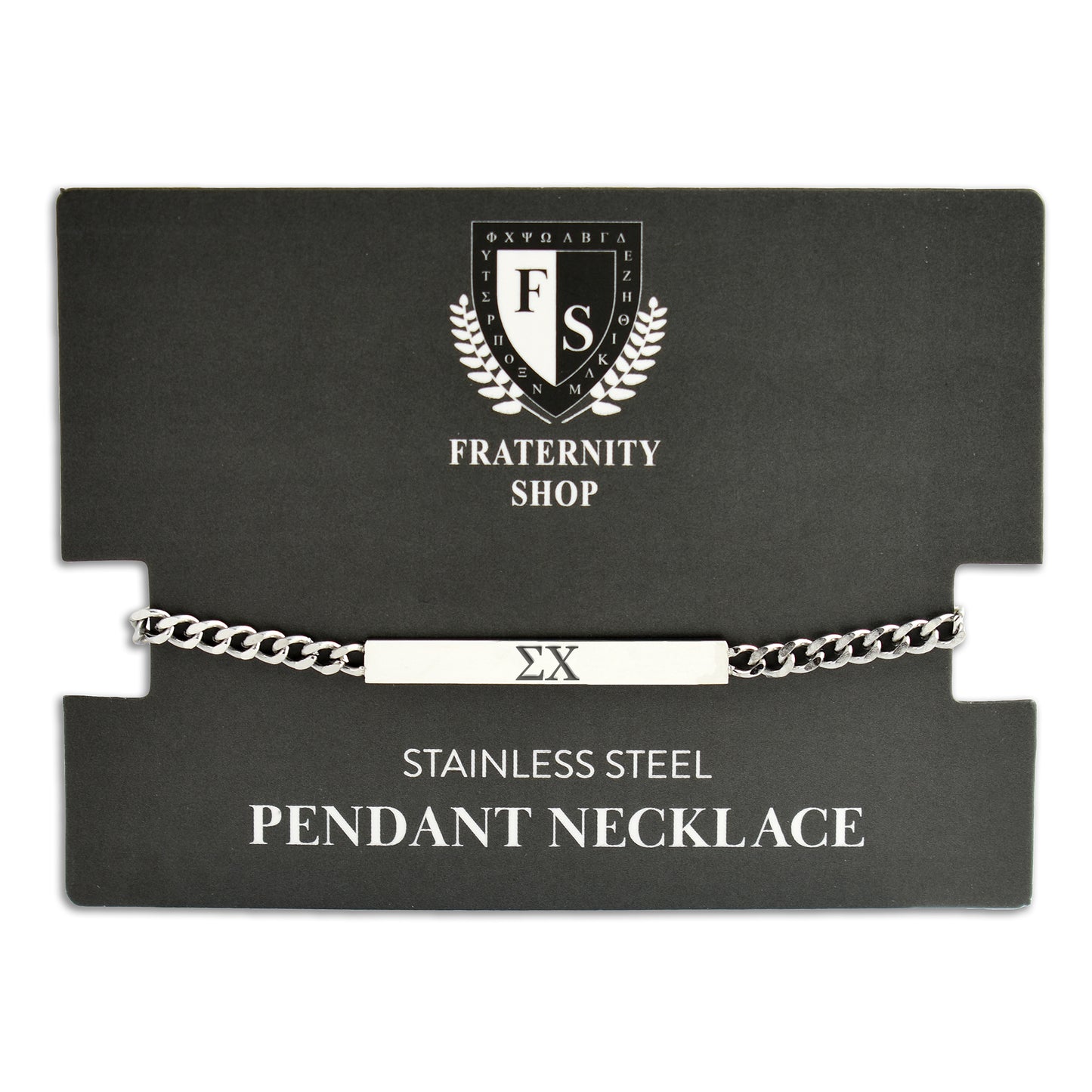 Sigma Chi Fraternity Necklace- Greek Letters Pendant