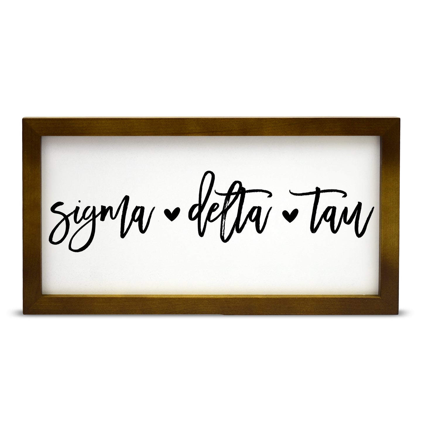 Sigma Delta Tau Script Wooden Sign