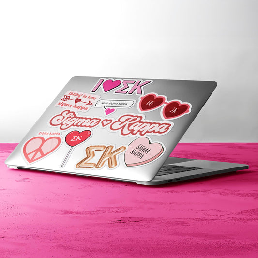 Sigma Kappa- Sticker Sheet- Love Theme