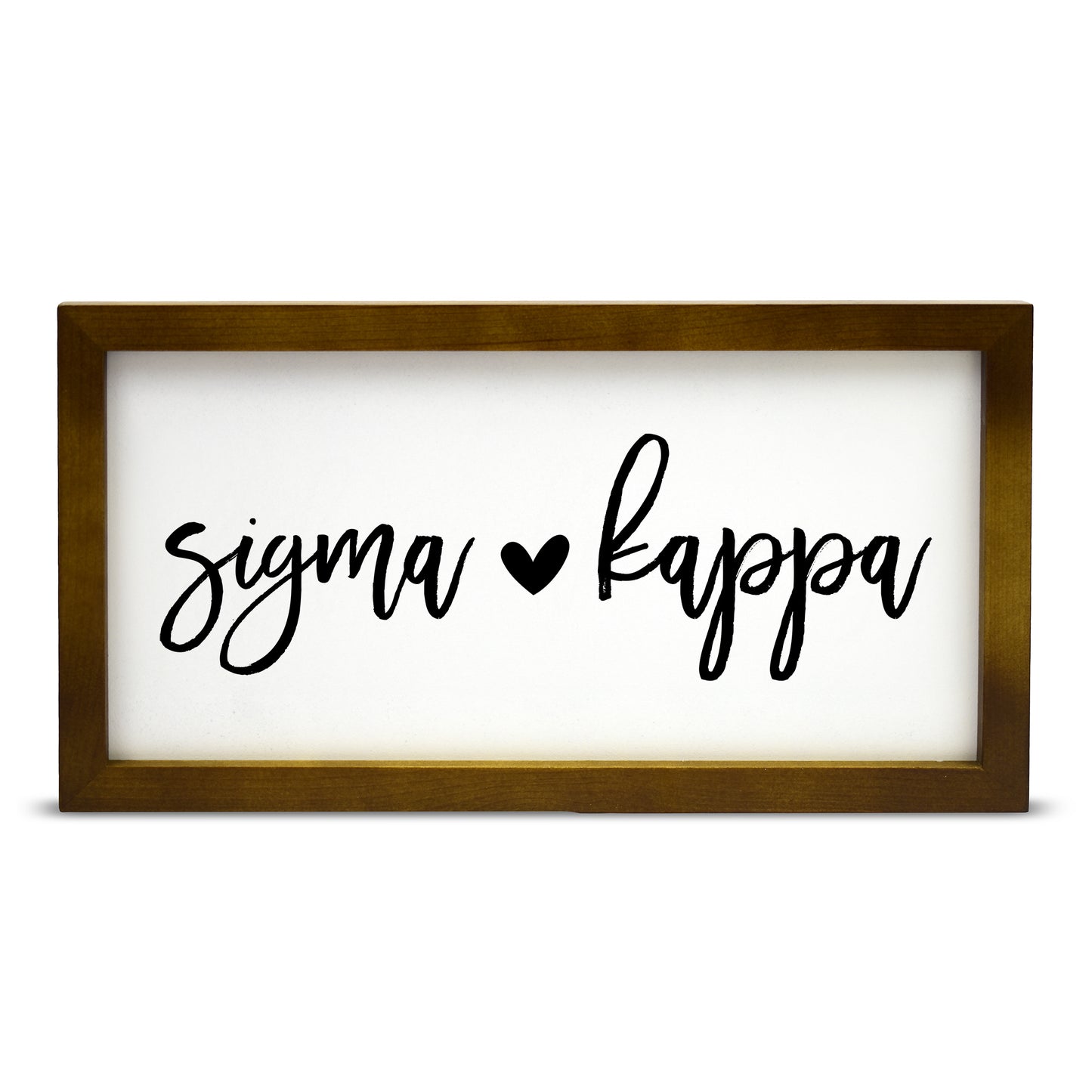 Sigma Kappa Script Wooden Sign