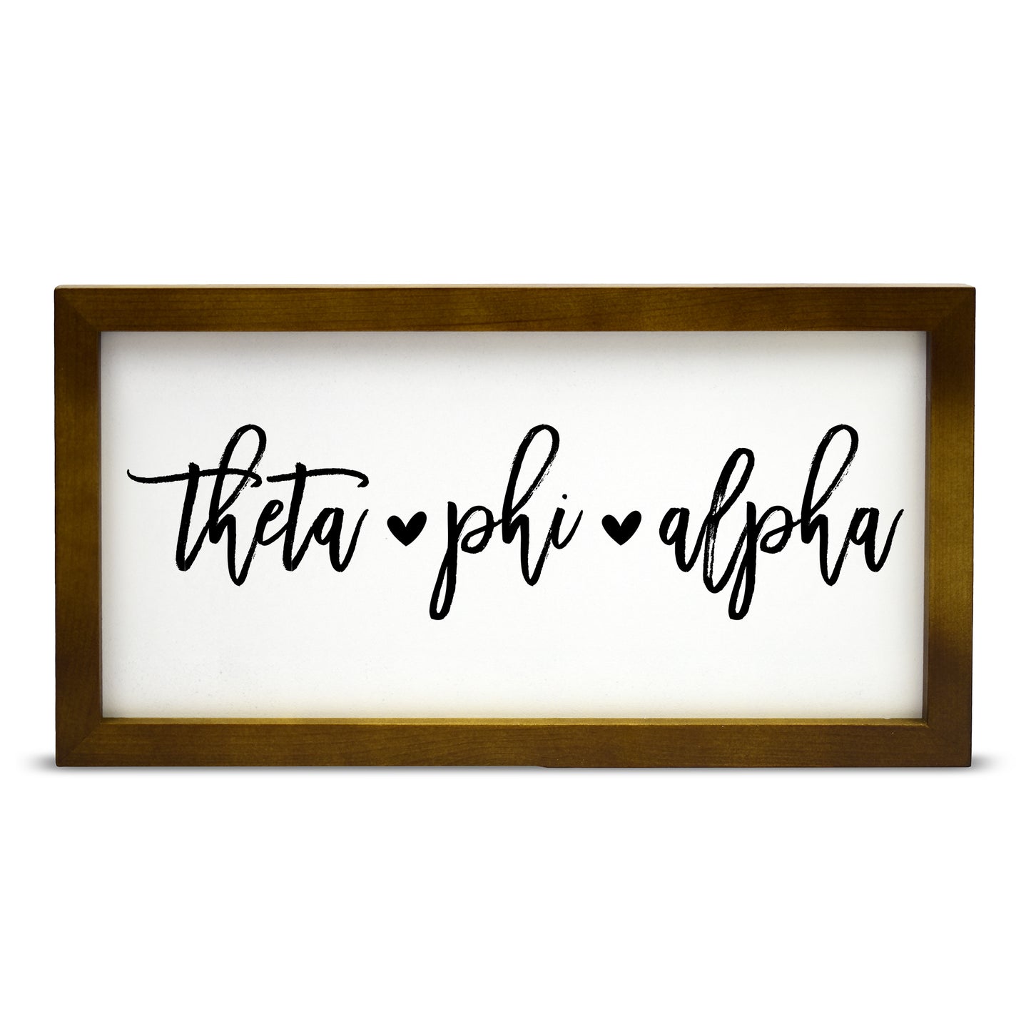 Theta Phi Alpha Script Wooden Sign