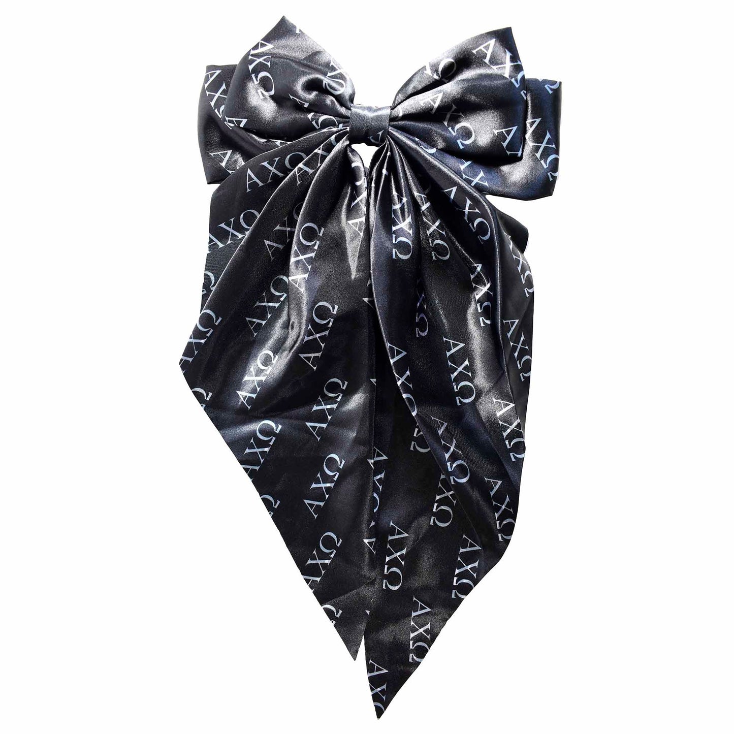 Alpha Chi Omega Greek Letters Hair Bow