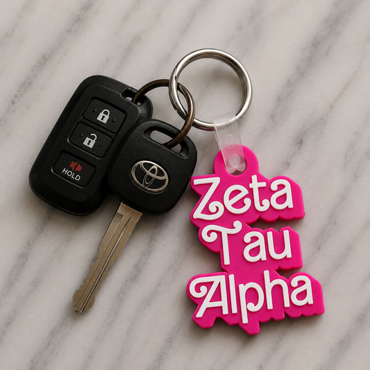 Zeta Tau Alpha Retro Dolly Keychain