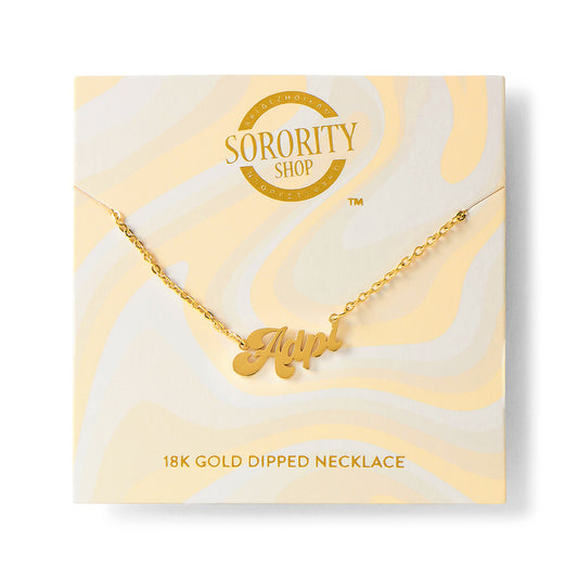 Alpha Delta Pi Retro Design Necklace