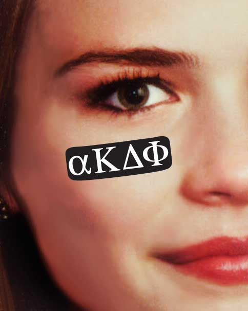 Alpha Kappa Delta Phi Eye Black Decals