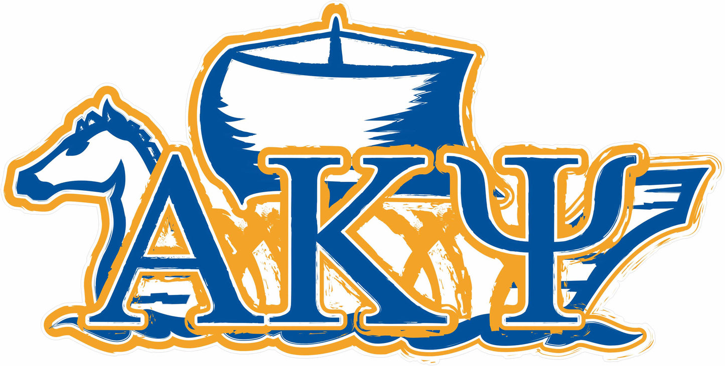 Alpha Kappa Psi <br>11.75 x 6 Laptop Skin/Wall Decal